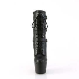 Pleaser ADORE-1043 Plateau Ankle Boots Faux Leather Black...