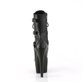 Pleaser ADORE-1043 Plateau Ankle Boots Faux Leather Black EU-37 / US-7