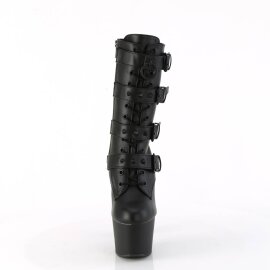 Pleaser ADORE-1046 Plateau Ankle Boots Faux Leather Black EU-40 / US-10