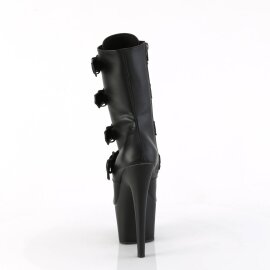 Pleaser ADORE-1046 Plateau Ankle Boots Faux Leather Black EU-40 / US-10