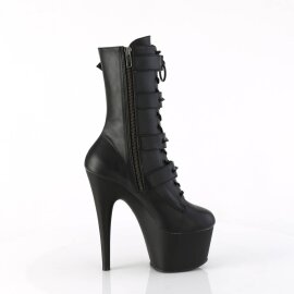 Pleaser ADORE-1046 Plateau Ankle Boots Faux Leather Black EU-40 / US-10