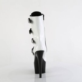 Pleaser ADORE-1046TT Plateau Ankle Boots Patent White EU-37 / US-7