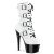 Pleaser ADORE-1046TT Plateau Ankle Boots Patent White EU-37 / US-7