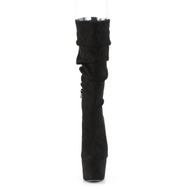 Pleaser ADORE-1061 Platform Knee-High Boots Faux Suede...