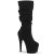 Pleaser ADORE-1061 Platform Knee-High Boots Faux Suede Black EU-36 / US-6