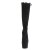 Pleaser ADORE-2008 Platform Knee-High Boots Faux Suede Black EU-39 / US-9