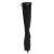 Pleaser ADORE-2008 Platform Knee-High Boots Faux Suede Black EU-39 / US-9