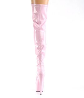 Pleaser ADORE-3000HWR Plateau Overknee Boots Holo Light Pink EU-40 / US-10