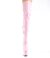 Pleaser ADORE-3000HWR Plateau Overknee Boots Holo Light Pink EU-36 / US-6