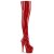 Pleaser ADORE-3000HWR Plateau Overknee Boots Holo Red EU-38 / US-8