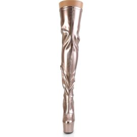 Pleaser ADORE-3000HWR Plateau Overknee Boots Holo Rose...