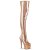 Pleaser ADORE-3000HWR Plateau Overknee Boots Holo Rose Gold EU-35 / US-5