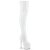 Pleaser ADORE-3000HWR Plateau Overknee Boots Holo White EU-40 / US-10