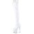 Pleaser ADORE-3000HWR Plateau Overknee Boots Holo White EU-40 / US-10