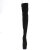 Pleaser ADORE-3008 Plateau Overknee Boots Faux Suede Black EU-35 / US-5