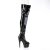 Pleaser ADORE-3011 Plateau Overknee Boots Patent Black EU-37 / US-7