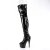 Pleaser ADORE-3011 Plateau Overknee Boots Patent Black EU-39 / US-9
