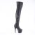 Pleaser ADORE-3011 Plateau Overknee Boots Faux Leather Black EU-41 / US-11