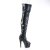 Pleaser ADORE-3011HWR Plateau Overknee Boots Holo Black EU-42 / US-12