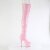 Pleaser ADORE-3011HWR Plateau Overknee Boots Holo Light Pink EU-41 / US-11