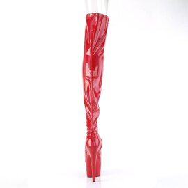 Pleaser ADORE-3011HWR Plateau Overknee Boots Holo Red EU-42 / US-12
