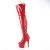 Pleaser ADORE-3011HWR Plateau Overknee Boots Holo Red EU-42 / US-12