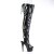 Pleaser ADORE-3017 Plateau Overknee Boots Patent Black EU-40 / US-10