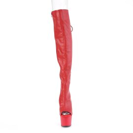 Pleaser ADORE-3019 Plateau Overknee Boots Faux Leather...