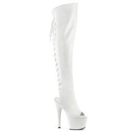 Pleaser ADORE-3019 Plateau Overknee Boots Faux Leather...