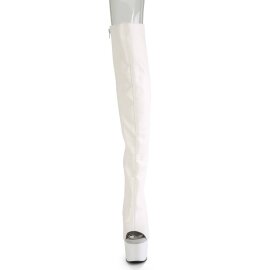 Pleaser ADORE-3019 Plateau Overknee Boots Faux Leather...