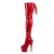 Pleaser ADORE-3063 Plateau Overknee Boots Patent Red EU-37 / US-7
