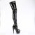 Pleaser ADORE-4000 Plateau Overknee Boots Patent Black EU-42 / US-12
