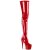Pleaser ADORE-4000 Plateau Overknee Boots Patent Red EU-35 / US-5