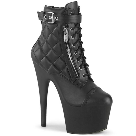 Pleaser ADORE-700-05 Plateau Ankle Boots Faux Leather Black EU-35 / US-5
