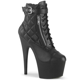Pleaser ADORE-700-05 Plateau Ankle Boots Faux Leather Black EU-37 / US-7