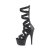 Pleaser ADORE-700-48 Plateau Ankle Boots Faux Leather Black EU-37 / US-7