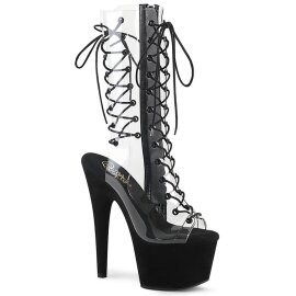 Pleaser ADORE-700-60FS Plateau Ankle Boots Faux Suede...