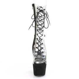 Pleaser ADORE-700-60FS Plateau Ankle Boots Faux Suede...