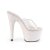 Pleaser ADORE-701HMG Plateau Mules Glitter Transparent Light Pink EU-35 / US-5