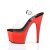 Pleaser ADORE-708 Plateau Sandalettes Chrome Transparent Red EU-38 / US-8
