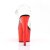 Pleaser ADORE-708 Plateau Sandalettes Chrome Transparent Red EU-38 / US-8