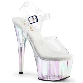 Pleaser ADORE-708HT Plateau Sandalettes Smoke Transparent EU-37 / US-7
