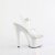 Pleaser ADORE-708LQ Plateau Sandalettes Holo Transparent Silver EU-35 / US-5