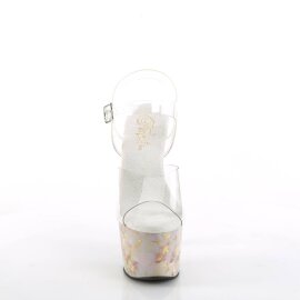 Pleaser ADORE-708MB Plateau Sandalettes Transparent...