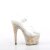 Pleaser ADORE-708MB Plateau Sandalettes Transparent Colorful EU-37 / US-7