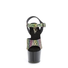 Pleaser ADORE-708N-LTP Plateau Sandalettes Colorful EU-35...