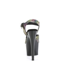 Pleaser ADORE-708N-LTP Plateau Sandalettes Colorful EU-35 / US-5