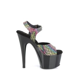 Pleaser ADORE-708N-LTP Plateau Sandalettes Colorful EU-35 / US-5