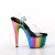 Pleaser ADORE-708RC Plateau Sandalettes Chrome Transparent Colorful EU-36 / US-6