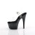 Pleaser ADORE-708SS Plateau Sandalettes Glitter Transparent Black EU-35 / US-5